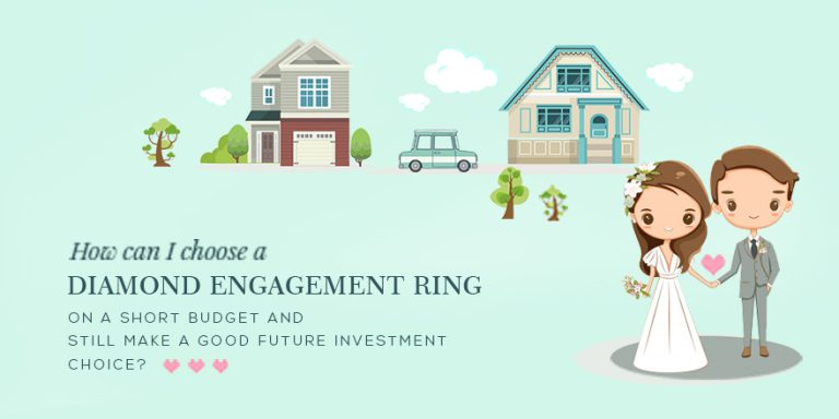 Shop a diamond engagement ring on a short budget