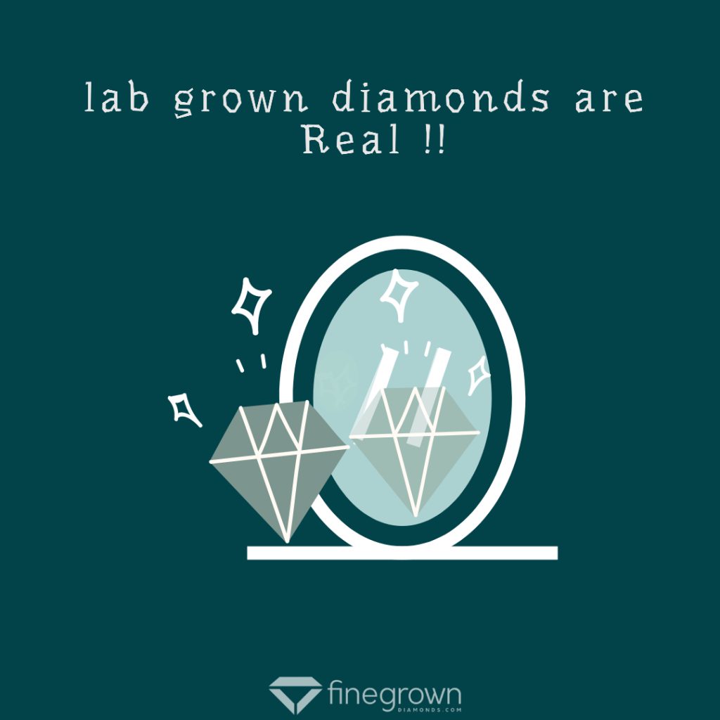 Lab made diamonds are real
