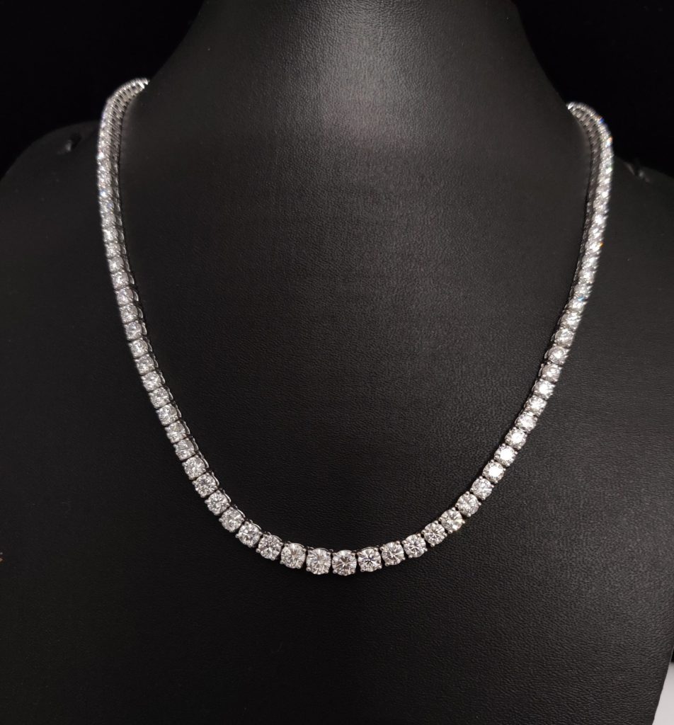 Diamond opera necklace