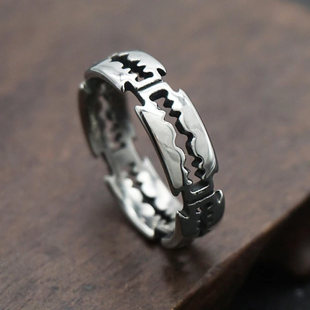 Charm-stainless-steel-Hip-Hop-Bladed-ring