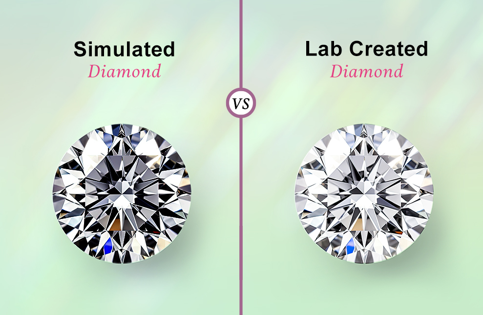 Simulated Diamond vs Lab Diamond Unveiling True Sparkle