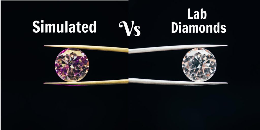 Simulated Diamond vs Lab Diamond
