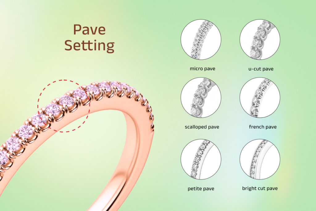 What is a Pavé Setting Ring? Learn Types and Meanings